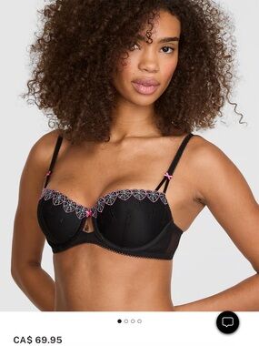 Victoria's Secret Spider Web Balconette Bra 36D